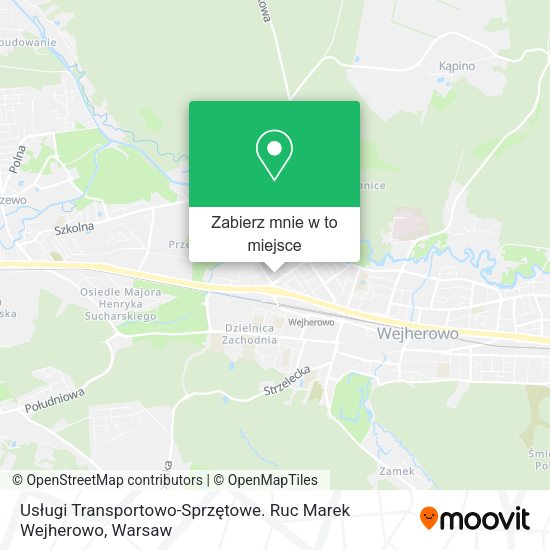 Mapa Usługi Transportowo-Sprzętowe. Ruc Marek Wejherowo