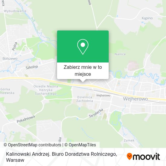 Mapa Kalinowski Andrzej. Biuro Doradztwa Rolniczego