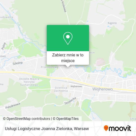 Mapa Usługi Logistyczne Joanna Zielonka