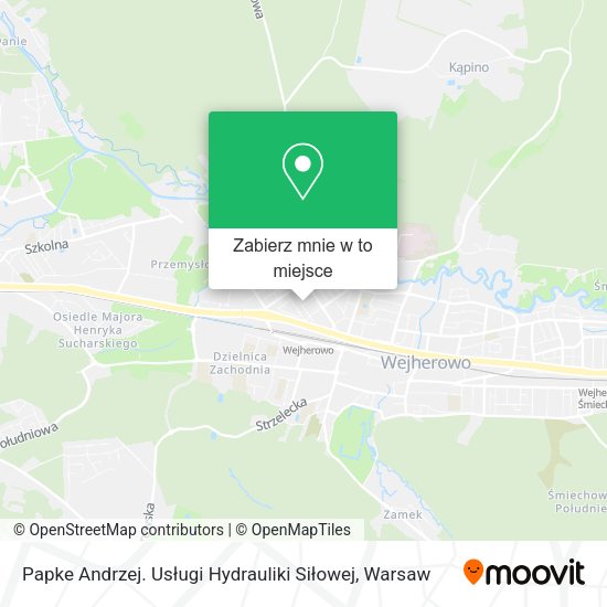 Mapa Papke Andrzej. Usługi Hydrauliki Siłowej