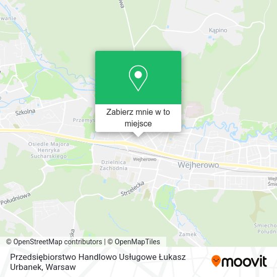 Mapa Przedsiębiorstwo Handlowo Usługowe Łukasz Urbanek