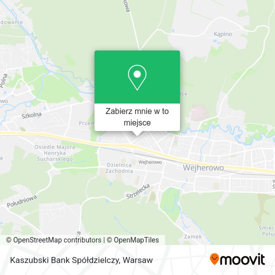 Mapa Kaszubski Bank Spółdzielczy