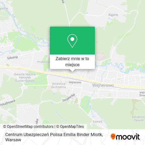 Mapa Centrum Ubezpieczeń Polisa Emilia Binder Miotk