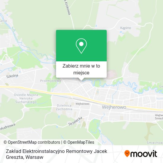 Mapa Zakład Elektroinstalacyjno Remontowy Jacek Greszta