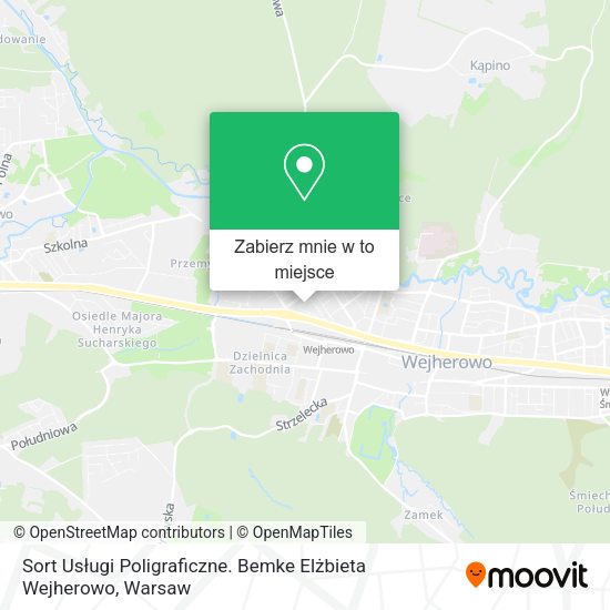 Mapa Sort Usługi Poligraficzne. Bemke Elżbieta Wejherowo