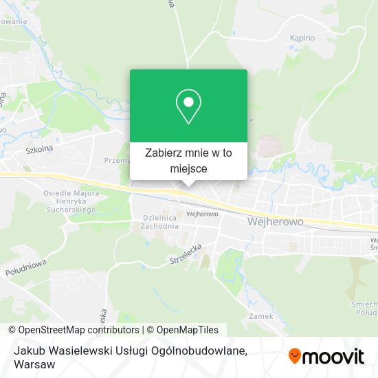 Mapa Jakub Wasielewski Usługi Ogólnobudowlane