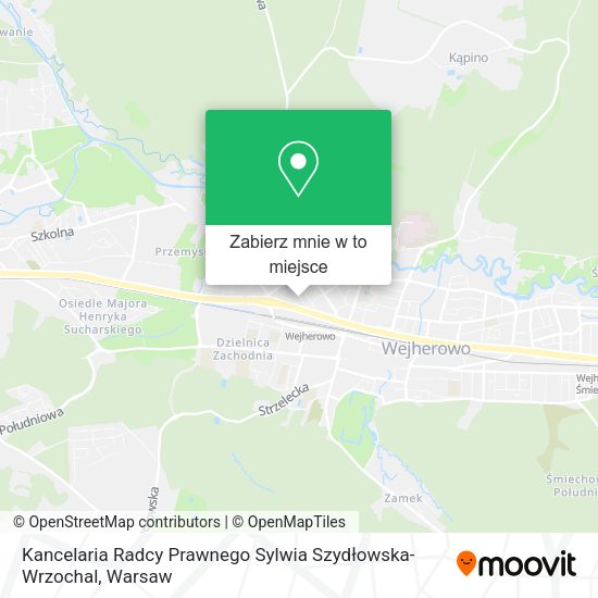 Mapa Kancelaria Radcy Prawnego Sylwia Szydłowska-Wrzochal