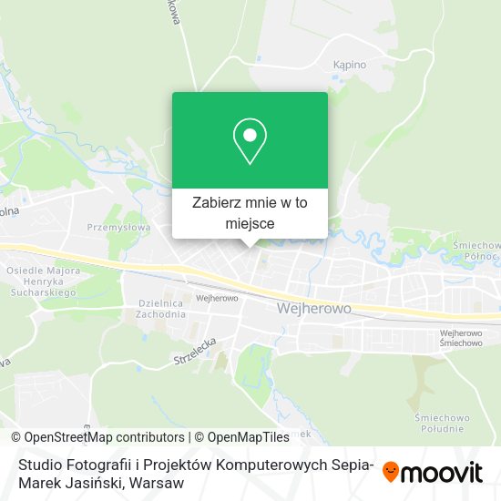 Mapa Studio Fotografii i Projektów Komputerowych Sepia-Marek Jasiński