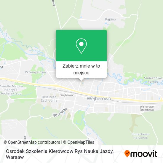 Mapa Osrodek Szkolenia Kierowcow Rys Nauka Jazdy