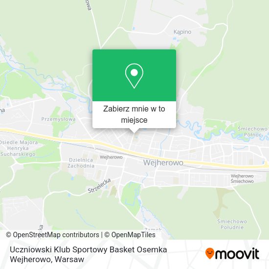 Mapa Uczniowski Klub Sportowy Basket Osemka Wejherowo