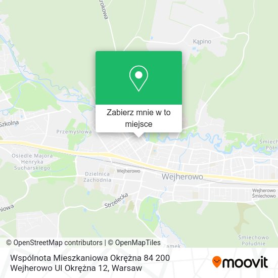 Mapa Wspólnota Mieszkaniowa Okrężna 84 200 Wejherowo Ul Okrężna 12