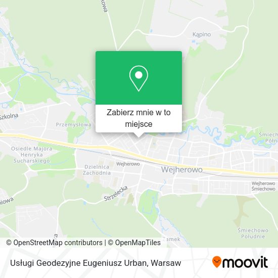 Mapa Usługi Geodezyjne Eugeniusz Urban