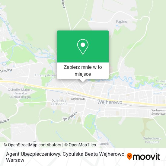 Mapa Agent Ubezpieczeniowy. Cybulska Beata Wejherowo