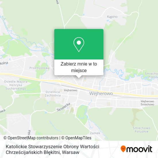 Mapa Katolickie Stowarzyszenie Obrony Wartości Chrześcijańskich Błękitni