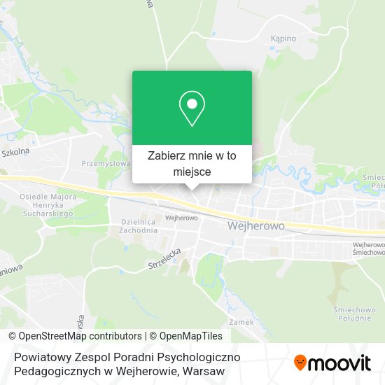 Mapa Powiatowy Zespol Poradni Psychologiczno Pedagogicznych w Wejherowie