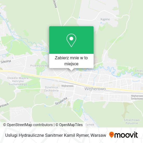 Mapa Usługi Hydrauliczne Sanitmer Kamil Rymer