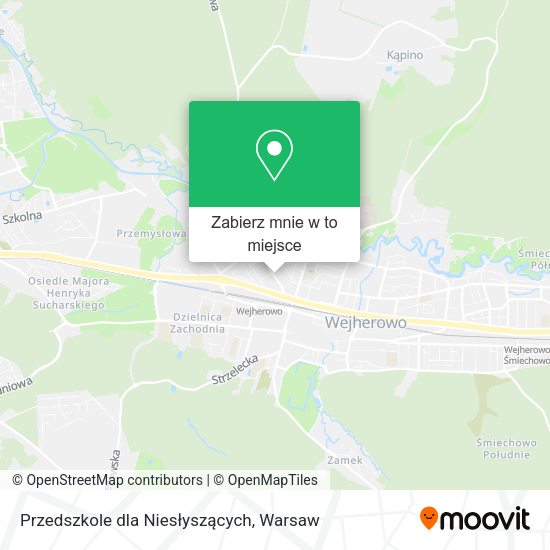 Mapa Przedszkole dla Niesłyszących