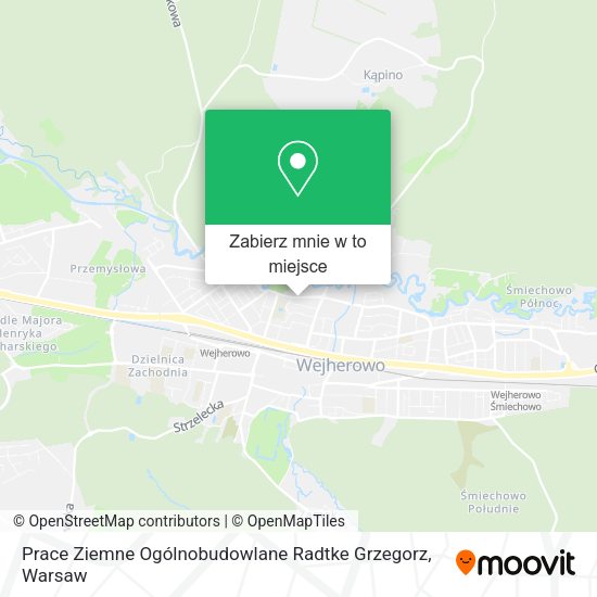 Mapa Prace Ziemne Ogólnobudowlane Radtke Grzegorz