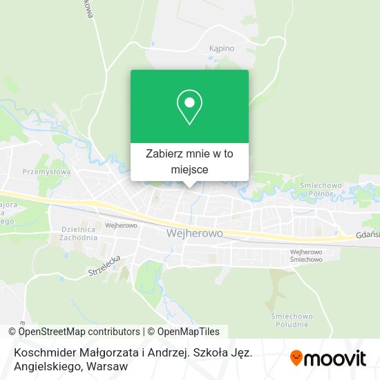 Mapa Koschmider Małgorzata i Andrzej. Szkoła Jęz. Angielskiego