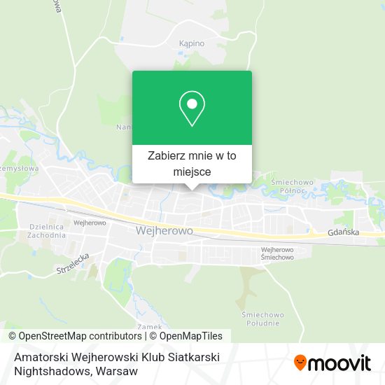 Mapa Amatorski Wejherowski Klub Siatkarski Nightshadows