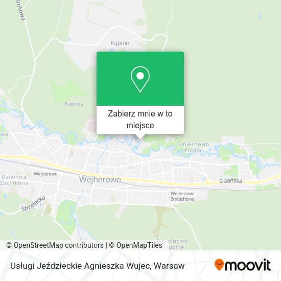 Mapa Usługi Jeździeckie Agnieszka Wujec