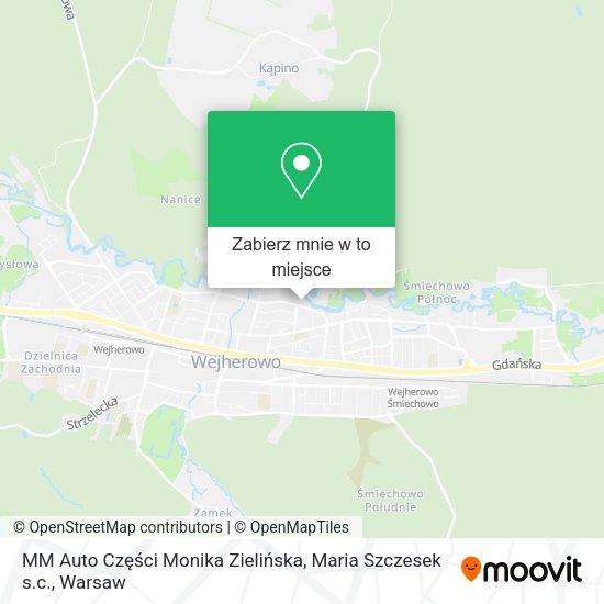 Mapa MM Auto Części Monika Zielińska, Maria Szczesek s.c.