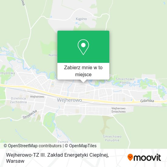 Mapa Wejherowo-TZ III. Zakład Energetyki Cieplnej