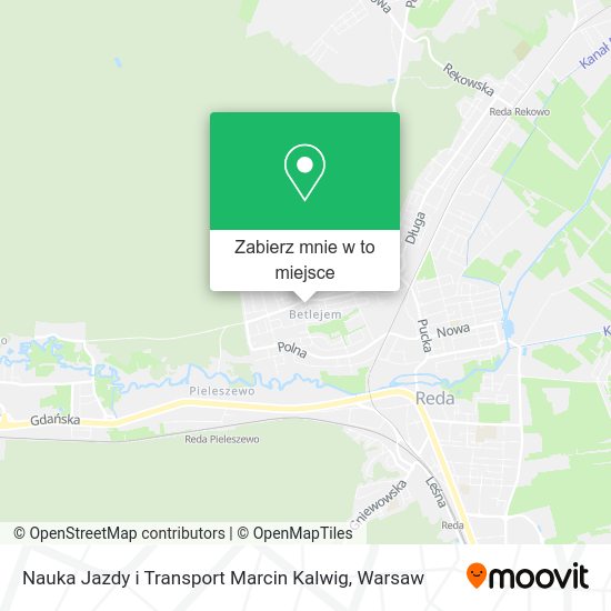 Mapa Nauka Jazdy i Transport Marcin Kalwig