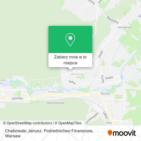 Mapa Chabowski Janusz. Pośrednictwo Finansowe