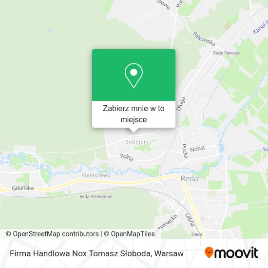 Mapa Firma Handlowa Nox Tomasz Słoboda