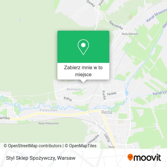 Mapa Styl Sklep Spożywczy