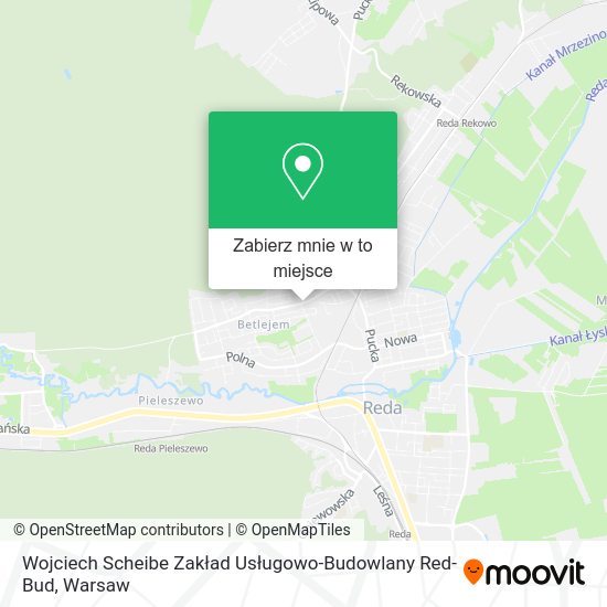 Mapa Wojciech Scheibe Zakład Usługowo-Budowlany Red-Bud