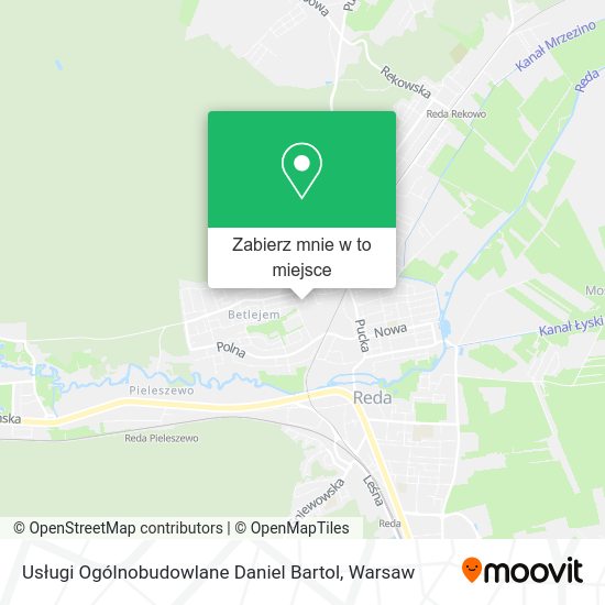 Mapa Usługi Ogólnobudowlane Daniel Bartol