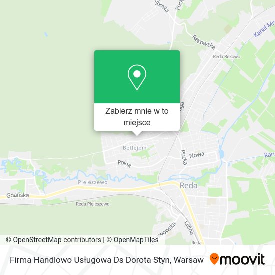 Mapa Firma Handlowo Usługowa Ds Dorota Styn