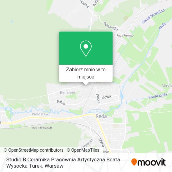 Mapa Studio B Ceramika Pracownia Artystyczna Beata Wysocka-Turek