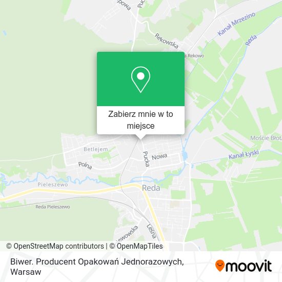 Mapa Biwer. Producent Opakowań Jednorazowych