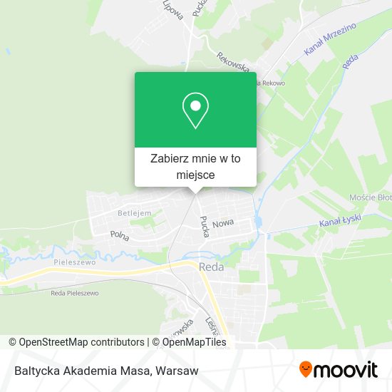 Mapa Baltycka Akademia Masa