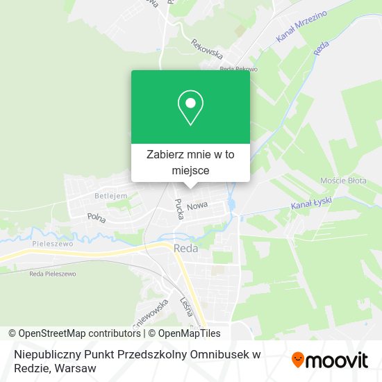 Mapa Niepubliczny Punkt Przedszkolny Omnibusek w Redzie