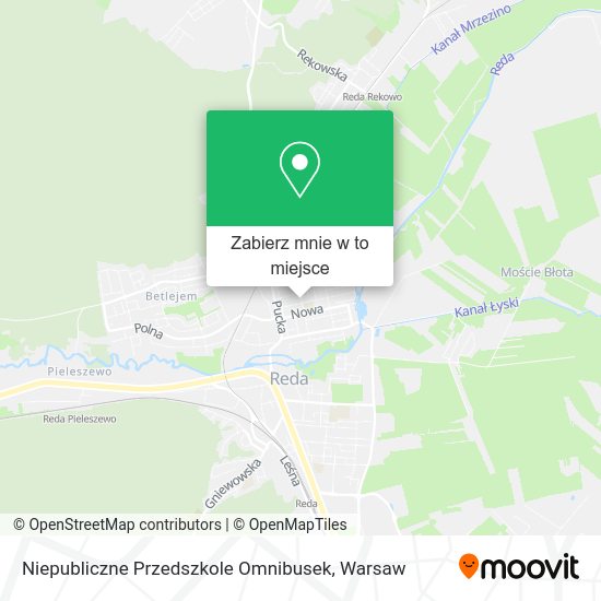 Mapa Niepubliczne Przedszkole Omnibusek