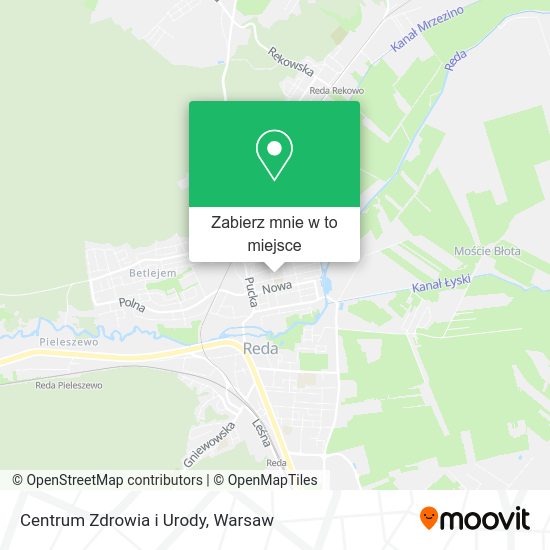 Mapa Centrum Zdrowia i Urody