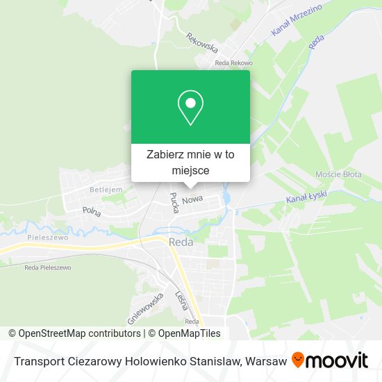 Mapa Transport Ciezarowy Holowienko Stanislaw