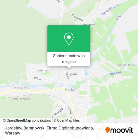 Mapa Jarosław Baranowski Firma Ogólnobudowlana