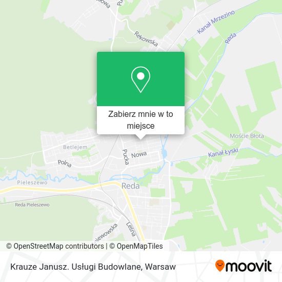 Mapa Krauze Janusz. Usługi Budowlane