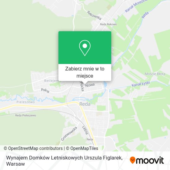 Mapa Wynajem Domków Letniskowych Urszula Figlarek