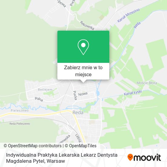 Mapa Indywidualna Praktyka Lekarska Lekarz Dentysta Magdalena Pytel