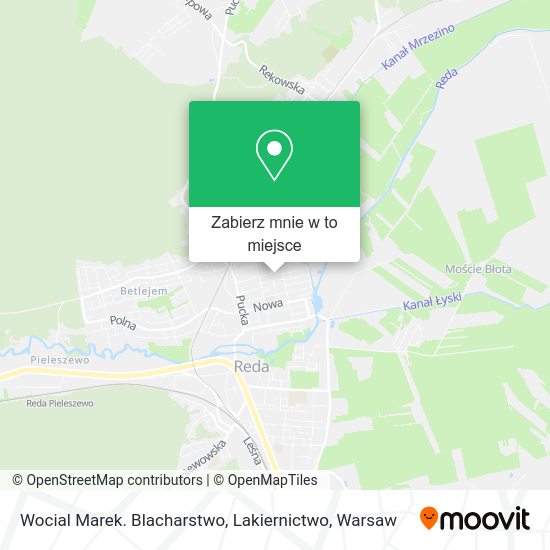 Mapa Wocial Marek. Blacharstwo, Lakiernictwo