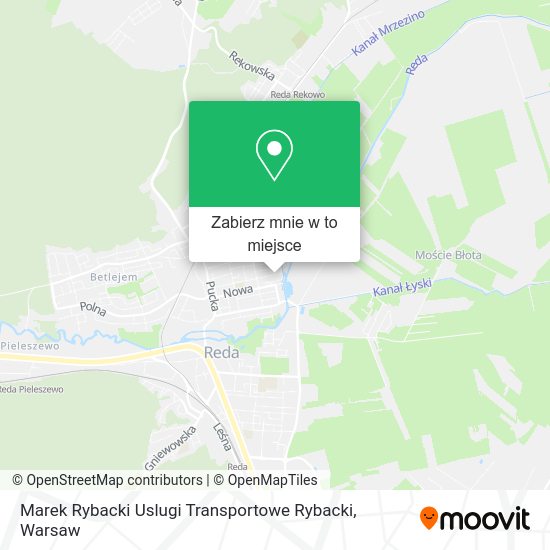 Mapa Marek Rybacki Uslugi Transportowe Rybacki