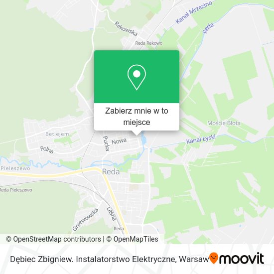 Mapa Dębiec Zbigniew. Instalatorstwo Elektryczne