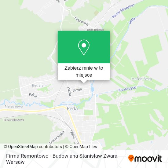 Mapa Firma Remontowo - Budowlana Stanisław Zwara