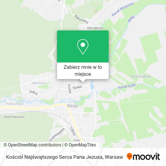 Mapa Kościół Najświętszego Serca Pana Jezusa